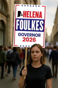 Helena Foulkes For Rhode Island Governor 2026 Election Sign, Political Campaign Sign, Republican, Governor Election 2026 Race Poster Sign