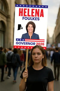 Helena Foulkes For Rhode Island Governor 2026 Election Sign, Political Campaign Sign, Republican, Governor Election 2026 Race Poster Sign