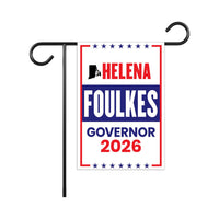 Helena Foulkes For Rhode Island Governor 2026 Garden Flag, Double Sided, 2026 Governor Flag, Elections Flag, Race Red White & Blue Flag