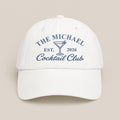 Personalized Cocktail Club Embroidered Hat, Custom Name Bridal Party Cap, Bride Weekend Hat, Bridesmaid Gift Idea, Bridal Shower Gift