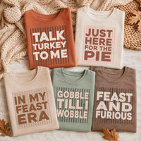 Personalized Thanksgiving Shirt, Custom Funny Turkey Quote Tee, Retro Friendsgiving T-Shirt, Family Dinner Outfit, Funny Holiday Gift