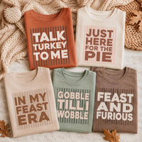 Personalized Thanksgiving Shirt, Custom Funny Turkey Quote Tee, Retro Friendsgiving T-Shirt, Family Dinner Outfit, Funny Holiday Gift