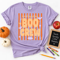 Personalized Kindergarten Boo Crew Shirt, Custom Halloween Teacher Tee, Retro Teacher Tee, Spooky Classroom Outfit, Halloween Gift