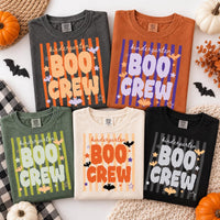 Personalized Kindergarten Boo Crew Shirt, Custom Halloween Teacher Tee, Retro Teacher Tee, Spooky Classroom Outfit, Halloween Gift