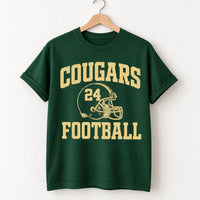 Personalized Football Spirit Shirt, Custom Mascot Name Number Tee, Varsity Game Day T-Shirt, School Spirit Fan Top, Custom Team Gift
