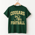 Personalized Football Spirit Shirt, Custom Mascot Name Number Tee, Varsity Game Day T-Shirt, School Spirit Fan Top, Custom Team Gift