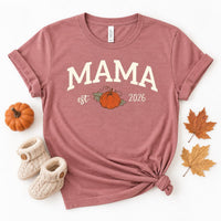 Personalized Mama Dada Mini Family Shirts, Custom Pumpkin Matching Tees, Fall Parent Outfit, New Parents Gift, Custom Fall Family Gift