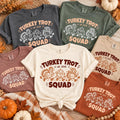 Turkey Trot Squad Thanksgiving Shirt, Funny 5K Race Tee, Running Turkey Graphic T Shirt, Friends Family Race Outfit, Thanksgiving Gift