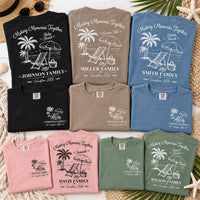 Personalized Family Beach Vacation Shirt, Custom Trip Tee, Making Memories Together Tee, Beach Reunion Outfit, Family Trip Gift, Front Back