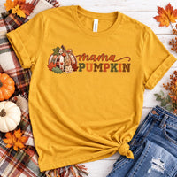 Personalized Family Pumpkin Shirts, Custom Mama Brother Sister Baby Tees, Festive Family Fall Tee, Thanksgiving Photo Outfit, Holiday Gift
