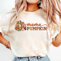 Personalized Family Pumpkin Shirts, Custom Mama Brother Sister Baby Tees, Festive Family Fall Tee, Thanksgiving Photo Outfit, Holiday Gift