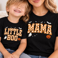 Personalized Halloween Family Shirts, Custom Mama Little Boo Baby Boo Tees, Matching Spooky Outfit, Halloween Party Tee, Holiday Gift