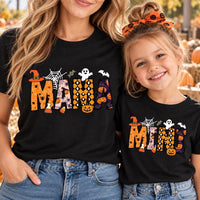 Personalized Halloween Family Sweatshirt, Custom Matching Spooky Graphic Tee, Halloween Party Tee, Mama Dad Kids Outfit, Family Holiday Gift