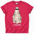 Personalized Halloween Ghost Name Shirt, Custom Spooky Ghost Tee, Retro Halloween Party Tee, Family Matching Costume Shirt, Holiday Gift