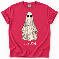 Personalized Halloween Ghost Name Shirt, Custom Spooky Ghost Tee, Retro Halloween Party Tee, Family Matching Costume Shirt, Holiday Gift