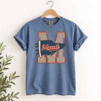 Personalized School Mascot Shirt, Custom Team Name Tee, Retro Varsity Megaphone T Shirt, School Spirit Game Day Outfit, Gift for Athlete