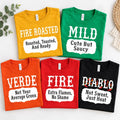Custom Taco Sauce Shirt, Funny Hot Sauce Packet Tee, Group Halloween Costume Top, Spicy Food Lover Outfit, Halloween Gift for Friends