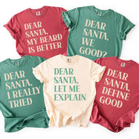 Custom Dear Santa Christmas Sweatshirt, Family Christmas Tee, Personalized Funny Holiday Quote Shirt, Matching Family Outfit, Holiday Gift