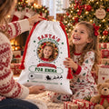 Personalized Photo Santa Sack, Kids Christmas Toy Sack with Name, Custom Child Picture Gift Bag, Named Santa Gift Bag, Kids Christmas Gift (Copy)