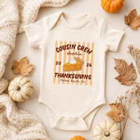 Personalized Cousin Crew Thanksgiving Shirt, Custom Family Turkey Tee, Matching Friendsgiving Top, Fall Reunion Outfit, Cousin Gift 2026
