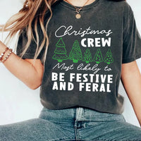Custom Christmas Crew Most Likely To Shirt, Matching Family Tees, Funny Holiday Group Shirt, Festive Party Outfit, Family Christmas Gift