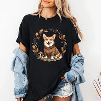 Custom Fall Dog Breed Shirt, Cute Autumn Puppy T-Shirt, Cozy Pet Lover Graphic Tee, Rustic Pumpkin Season Outfit, Gift for Pet Mom