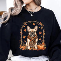Custom Fall Dog Breed Shirt, Cute Autumn Puppy T-Shirt, Cozy Pet Lover Graphic Tee, Rustic Pumpkin Season Outfit, Gift for Pet Mom