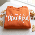 Custom Thankful Puff Print Shirt, Personalized Thanksgiving Sweatshirt, 3D Raised Fall Tee, Custom Puff Sweatshirt, Personalized Wear