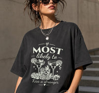 Custom Most Likely To Bachelorette Shirt, Personalized Girls Trip Tee, Bachelorette Outfit, Matching Bridesmaid Shirts, Bridal Party Gift