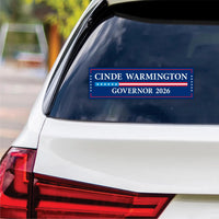 Cinde Warmington For New Hampshire Governor 2026 Vinyl Sticker, Vote Warmington, Hampshire Governor Elections 2026 Bumper Sticker 10" x 3"