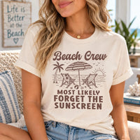 Personalized Beach Crew Shirts, Custom Most Likely Vacation Tees, Matching Family Beach Trip Shirts, Funny Group Outfit, Vacation Gift