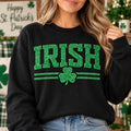 Custom Irish Puff Print Sweatshirt, Personalized Shamrock Shirt, St Patrick's Day 3D Tee, Custom Puff Hoodie, Personalized Wear