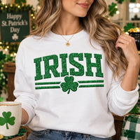 Custom Irish Puff Print Sweatshirt, Personalized Shamrock Shirt, St Patrick's Day 3D Tee, Custom Puff Hoodie, Personalized Wear