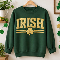 Custom Irish Puff Print Sweatshirt, Personalized Shamrock Shirt, St Patrick's Day 3D Tee, Custom Puff Hoodie, Personalized Wear