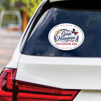 Gina Hinojosa For Texas Governor 2026 Vinyl Sticker, Vote Gina Hinojosa, Texas Governor Elections 2026 Bumper Sticker 6"x 4.5"