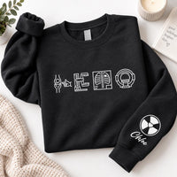Personalized Radiology Tech Sweatshirt, Custom Name Hoodie, X-Ray Imaging Pullover, Medical Imaging Apparel, Radiographer Gift, Front Sleeve