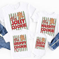 Custom Christmas Cookie Shirt, Personalized Gingerbread Tee, Family Christmas Tee, Funny Gingerbread Character Top, Holiday Party Gift