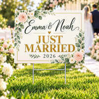 Custom Yard Sign, Personalized Photo Logo Message, Metal H-Stake Included, 12x18 18x24 24x36 Single or Double Sided, Custom Event Sign