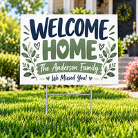 Custom Yard Sign, Personalized Photo Logo Message, Metal H-Stake Included, 12x18 18x24 24x36 Single or Double Sided, Custom Event Sign