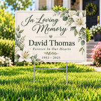 Custom Yard Sign, Personalized Photo Logo Message, Metal H-Stake Included, 12x18 18x24 24x36 Single or Double Sided, Custom Event Sign