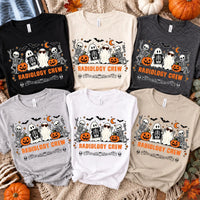 Radiology Crew Spooky Skeleton Shirt, X Ray Tech Ghost Tee, Radiologic Technologist Halloween Party Tee, Halloween Gift for Rad Techs