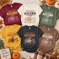 Personalized Thanksgiving Family Shirt, Custom Family Name Turkey Tee, Retro Thanksgiving Crew T-Shirt, Matching Fall Outfit, Holiday Gift