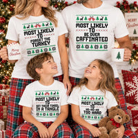 Personalized Most Likely To Christmas Shirt, Custom Family Holiday Tee, Funny Matching Xmas Shirts, Christmas Party Outfit, Family Gift