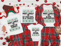 Personalized Most Likely To Christmas Shirt, Custom Family Holiday Tee, Funny Matching Xmas Shirts, Christmas Party Outfit, Family Gift