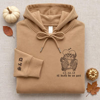 Personalized Couple Embroidered Hoodie, Til Death Do Us Part Sweatshirt, Custom Date His and Hers, Matching Sweatshirt, Anniversary Gift