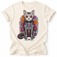 Custom Pet Day of the Dead Shirt, Personalized Dog Cat Sugar Skull Tee, Pet Photo T-Shirt, Dia de los Muertos Gift, Animal Lover Gift