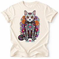 Custom Pet Day of the Dead Shirt, Personalized Dog Cat Sugar Skull Tee, Pet Photo T-Shirt, Dia de los Muertos Gift, Animal Lover Gift