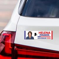 Helena Foulkes For Rhode Island Governor 2026 Car Magnet - Vote Helena Foulkes Vehicle Magnet, Governor Elections 2026 Magnet - 10" x 3"