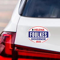 Helena Foulkes For Rhode Island Governor 2026 Car Magnet - Vote Helena Foulkes Vehicle Magnet, Governor Elections 2026 Magnet - 6" x 4.5"