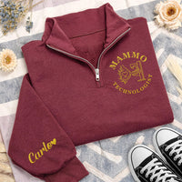 Mammo Technologist Embroidered Quarter Zip Sweatshirt, Custom Sleeve Pullover, Medical Team Apparel, Breast Imaging Gift, Custom Team Gift